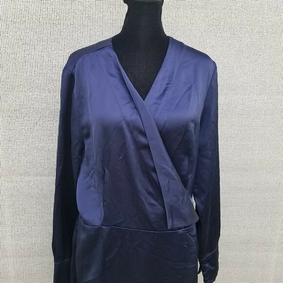Alfani Wrap Modern Icon Long sleeves Dress. Size 12. New With Tags $99 - Picture 6 of 12